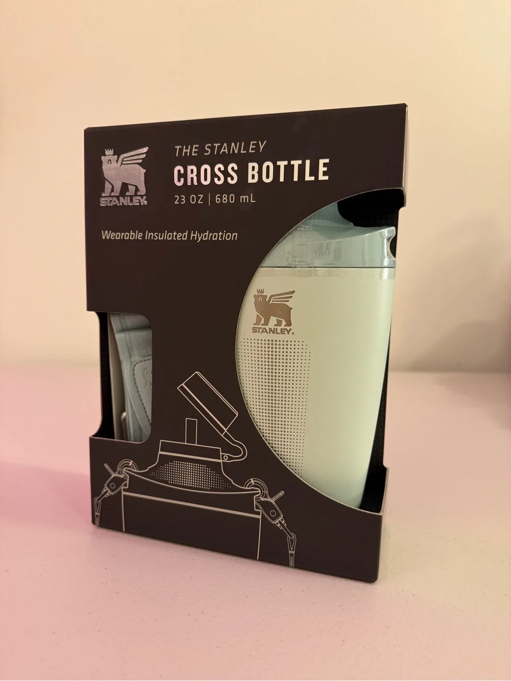 *NIB* Stanley Cross Bottle 23 oz Insulated Bottle with Strap in “Mist” - Picture 7 of 7